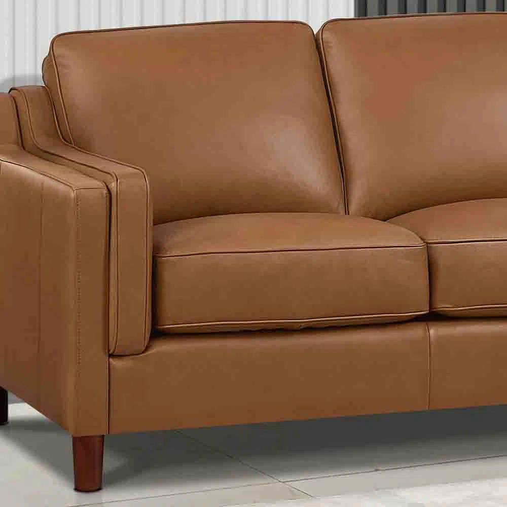 Bella Leather L-Shaped Sectional Right Hand Facing thumbnail 2